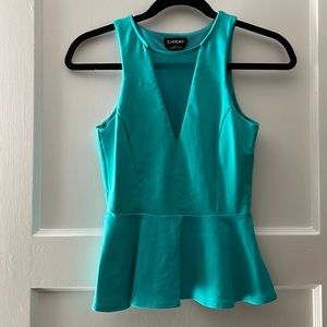 bebe turquoise blouse!